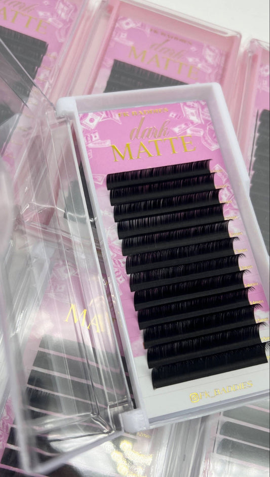 Dark Matte Lash Trays D curl 0.03