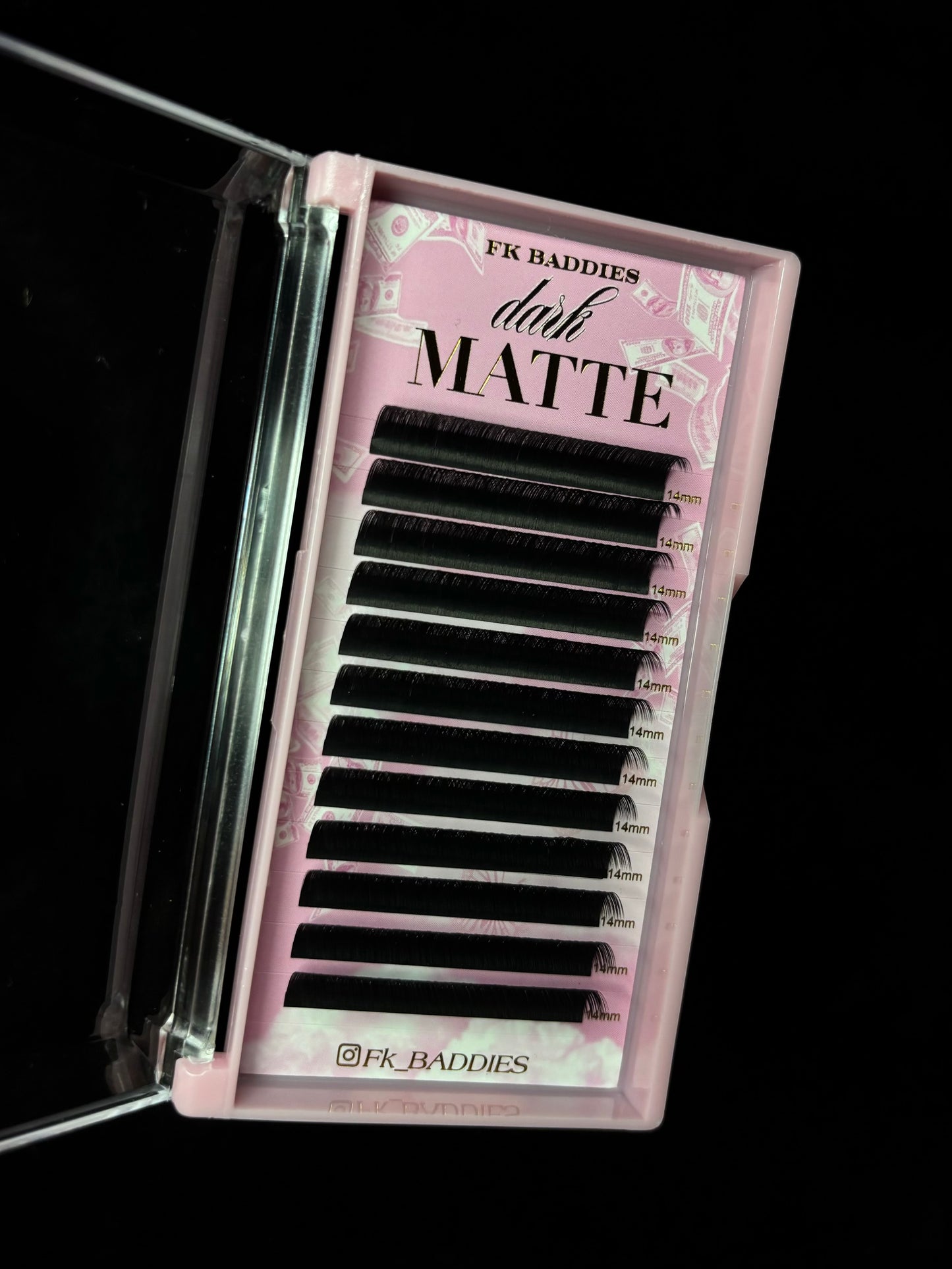 Dark Matte Lash Trays