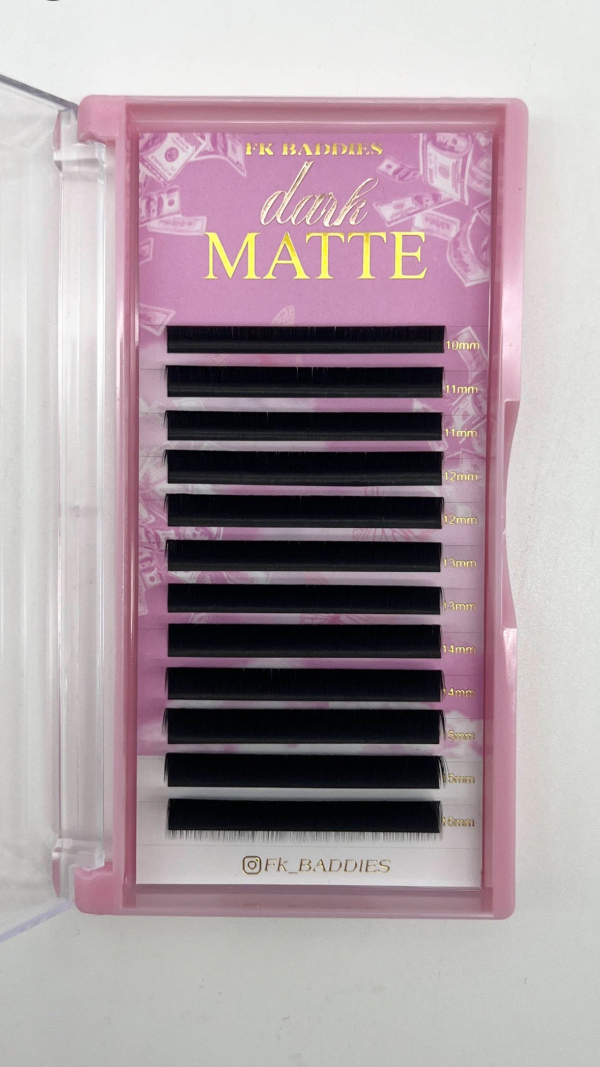 Dark Matte Lash Trays CC curl 0.03